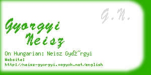 gyorgyi neisz business card